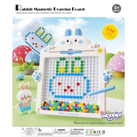 WOOPIE Tablica Magnetyczna dla Dzieci Montessori MagPad Królik Woopie