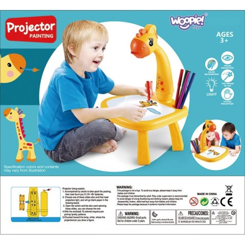 WOOPIE Tablica do Rysowania Projektor Żyrafa + Flamastry Woopie