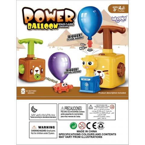 WOOPIE Wyrzutnia Balonów Latające Autka Woopie