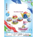 WOOPIE Zestaw Serwis do Herbaty Ceramiczny do Malowania Woopie