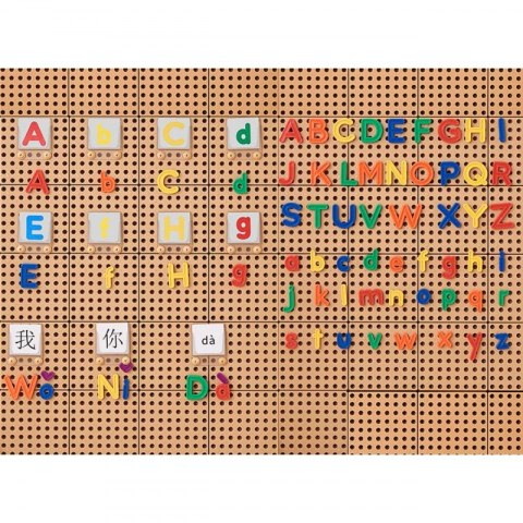 MASTERKIDZ Alfabet Zestaw Liter (Dużych i Małych) do Paneli Ściennych STEM 122 el. Masterkidz MASTERKIDZ Alfabet Zestaw Liter (Dużych i Małych) do Paneli Ściennych STEM 122 el. Masterkidz