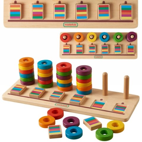 MASTERKIDZ Układanka Nauka Liczenia i Kolorów Sorter Montessori Masterkidz MASTERKIDZ Układanka Nauka Liczenia i Kolorów Sorter Montessori Masterkidz
