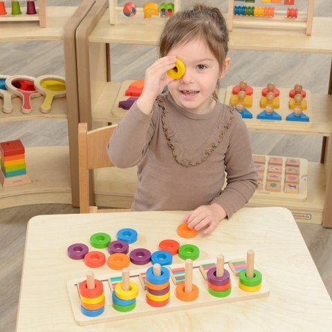 MASTERKIDZ Układanka Nauka Liczenia i Kolorów Sorter Montessori Masterkidz MASTERKIDZ Układanka Nauka Liczenia i Kolorów Sorter Montessori Masterkidz