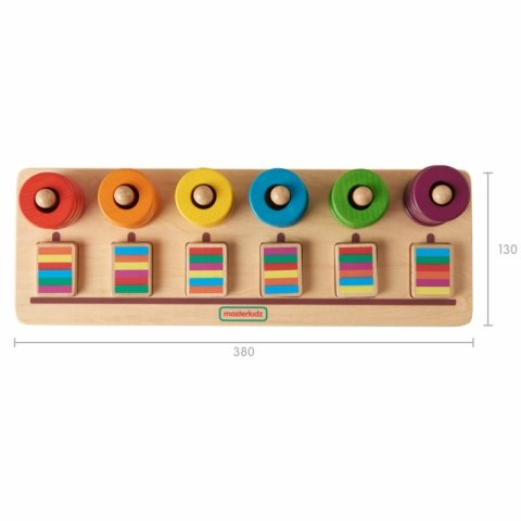 MASTERKIDZ Układanka Nauka Liczenia i Kolorów Sorter Montessori Masterkidz MASTERKIDZ Układanka Nauka Liczenia i Kolorów Sorter Montessori Masterkidz