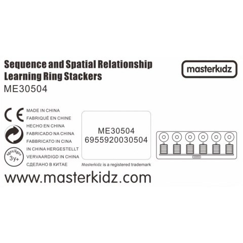 MASTERKIDZ Układanka Nauka Liczenia i Kolorów Sorter Montessori Masterkidz MASTERKIDZ Układanka Nauka Liczenia i Kolorów Sorter Montessori Masterkidz