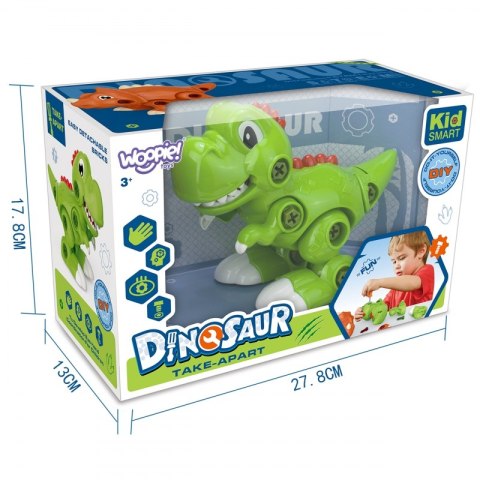 WOOPIE Dinozaur Do Skręcania Zestaw Konstrukcyjny + Śruborkęt Woopie