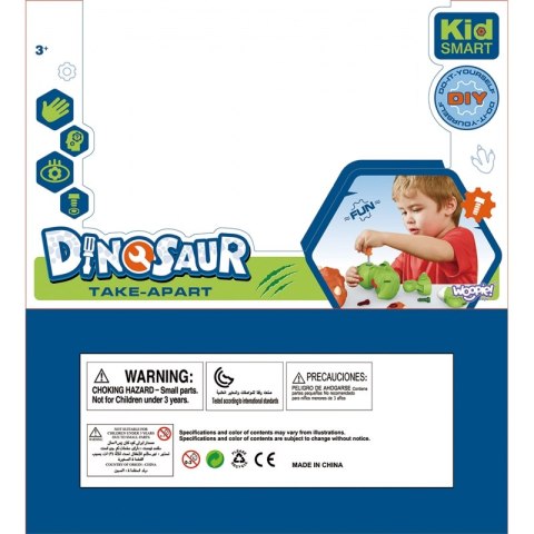 WOOPIE Dinozaur Do Skręcania Zestaw Konstrukcyjny + Śruborkęt Woopie