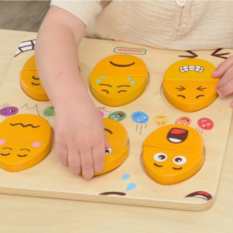 MASTERKIDZ Tablica do Nauki Emocji Drewniane Jajka jaki Humor? Masterkidz MASTERKIDZ Tablica do Nauki Emocji Drewniane Jajka jaki Humor? Masterkidz