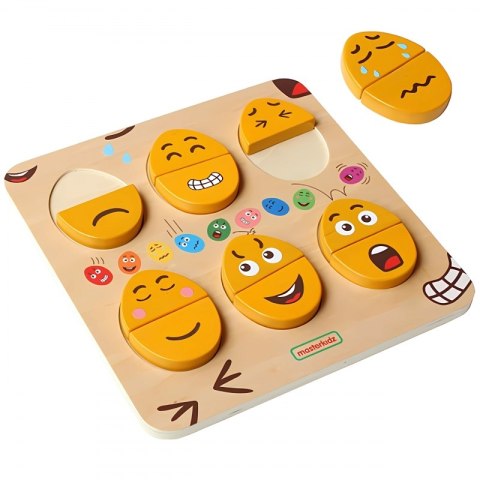 MASTERKIDZ Tablica do Nauki Emocji Drewniane Jajka jaki Humor? Masterkidz MASTERKIDZ Tablica do Nauki Emocji Drewniane Jajka jaki Humor? Masterkidz