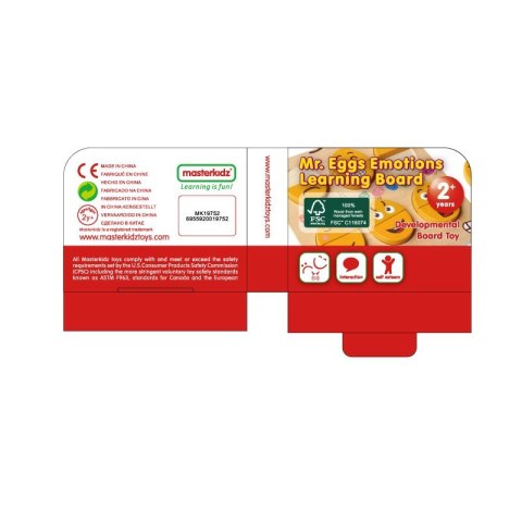 MASTERKIDZ Tablica do Nauki Emocji Drewniane Jajka jaki Humor? Masterkidz MASTERKIDZ Tablica do Nauki Emocji Drewniane Jajka jaki Humor? Masterkidz
