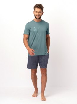 PIŻAMA MĘSKA BAMBUS MNS 750 KR R.3XL-4XL KEY