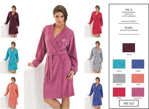 SZLAFROK FROTE FR-107 R.3XL-4XL DOROTA SZLAFROK FROTE FR-107 R.3XL-4XL DOROTA