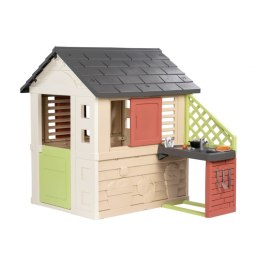 Smoby Domek Nature z kuchnią + 17 akcesoriów Smoby