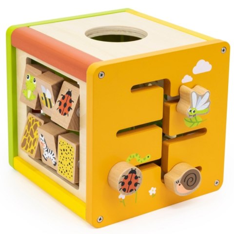 VIGA Drewniana Kostka Edukacyjna 5w1 Viga Toys VIGA Drewniana Kostka Edukacyjna 5w1 Viga Toys