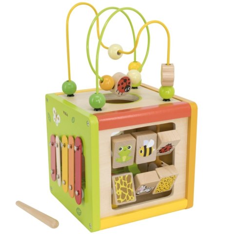 VIGA Drewniana Kostka Edukacyjna 5w1 Viga Toys VIGA Drewniana Kostka Edukacyjna 5w1 Viga Toys
