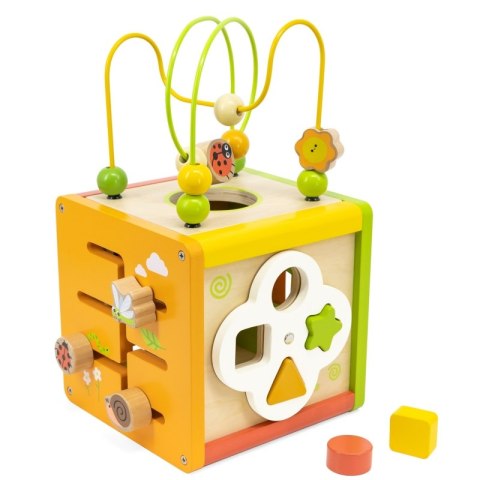 VIGA Drewniana Kostka Edukacyjna 5w1 Viga Toys VIGA Drewniana Kostka Edukacyjna 5w1 Viga Toys