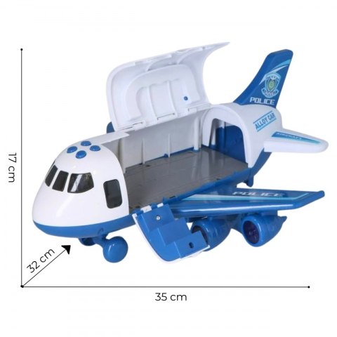 WOOPIE Interaktywy Samolot Rozkładany Policja Funkcja Pary Wodnej Woopie
