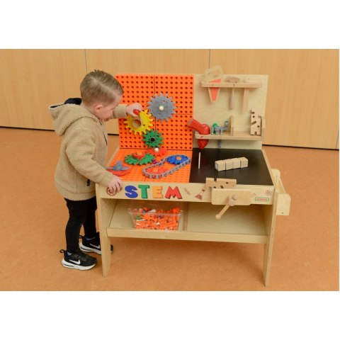MASTERKIDZ Drewniany Warsztat XXL Montessori STEM z Narzędziami Masterkidz MASTERKIDZ Drewniany Warsztat XXL Montessori STEM z Narzędziami Masterkidz