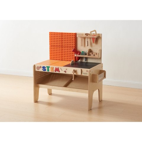 MASTERKIDZ Drewniany Warsztat XXL Montessori STEM z Narzędziami Masterkidz MASTERKIDZ Drewniany Warsztat XXL Montessori STEM z Narzędziami Masterkidz