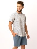 PIŻAMA MĘSKA MNS 748 KR R.3XL-4XL KEY