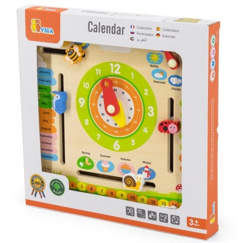 VIGA Kalendarz Edukacyjny Nauka Jezyka Angielskiego Viga Toys VIGA Kalendarz Edukacyjny Nauka Jezyka Angielskiego Viga Toys