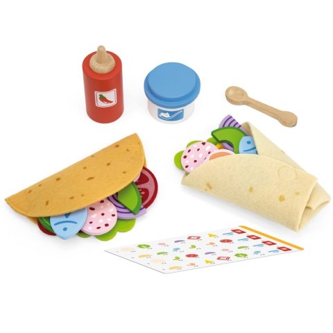 VIGA Zestaw Meksykańskich Potraw Taco i Burrito Viga Toys VIGA Zestaw Meksykańskich Potraw Taco i Burrito Viga Toys