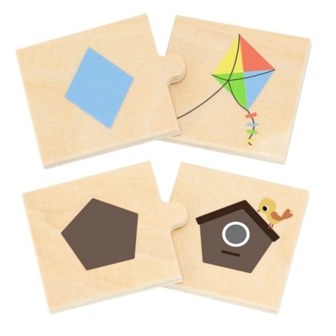 VIGA Zestaw Puzzle Łączenie Kształtów i Przedmiotów Viga Toys VIGA Zestaw Puzzle Łączenie Kształtów i Przedmiotów Viga Toys