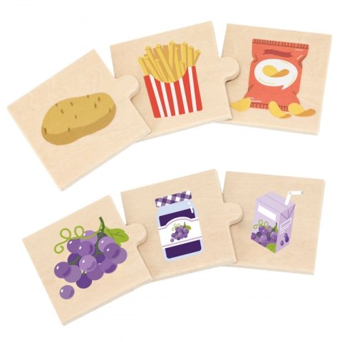 VIGA Zestaw Puzzli Odkrywaj Związki Między Naturą a Jedzeniem Viga Toys VIGA Zestaw Puzzli Odkrywaj Związki Między Naturą a Jedzeniem Viga Toys