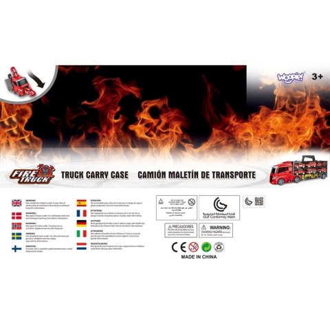 WOOPIE Zestaw Ciężarówka Transporter 3w1 Czerwony 11 el. Woopie WOOPIE Zestaw Ciężarówka Transporter 3w1 Czerwony 11 el. Woopie