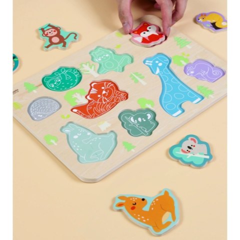 Classic World Drewniana Układanka Dopasuj Zwierzątka Classic World