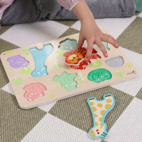 Classic World Drewniana Układanka Dopasuj Zwierzątka Classic World