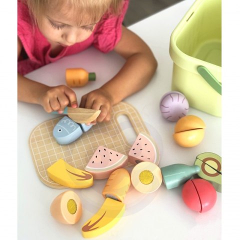 TOOKY TOY Drewniany Zestaw Żywność Warzywa Owoce Tooky Toy TOOKY TOY Drewniany Zestaw Żywność Warzywa Owoce Tooky Toy