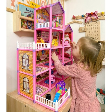 WOOPIE Mega Willa Domek dla Lalek LOVELY HOUSE 194 el. Woopie WOOPIE Mega Willa Domek dla Lalek LOVELY HOUSE 194 el. Woopie