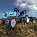 FALK Traktor Landini na pedały z przyczepą Niebieski od 3 lat FALK FALK Traktor Landini na pedały z przyczepą Niebieski od 3 lat FALK