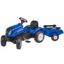 FALK Traktor na Pedały New Holland Duży z Przyczepką + Otwierana Maska od 2 lat FALK FALK Traktor na Pedały New Holland Duży z Przyczepką + Otwierana Maska od 2 lat FALK