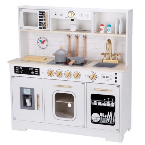 TOOKY TOY Duża Drewniana Multifunkcyjna Kuchnia Nowoczesna Akcesoria Tooky Toy