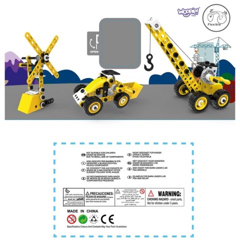 WOOPIE Pojazdy Zestaw Konstrukcyjny 8w1 Klocki STEAM Woopie