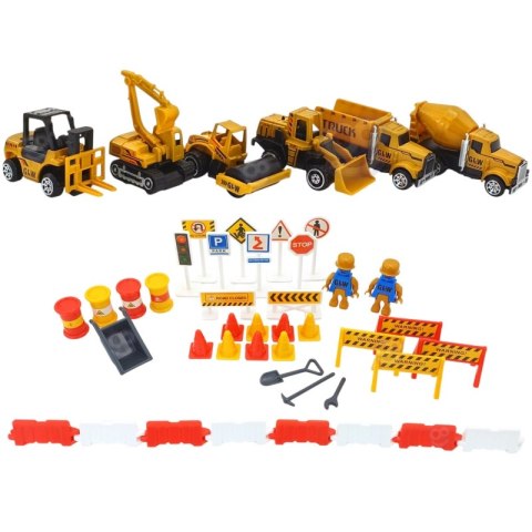 WOOPIE Samochód Ciężarowy 6w1 Zestaw Budowy Dźwig Resoraki Akcesoria Woopie