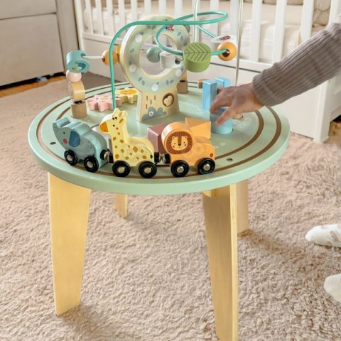 TOOKY TOY Drewniany Stół Aktywności Montessori Pętla Motoryczna Tooky Toy TOOKY TOY Drewniany Stół Aktywności Montessori Pętla Motoryczna Tooky Toy