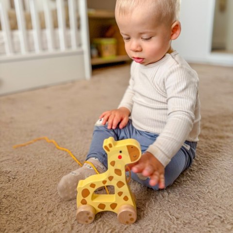 TOOKY TOY Żyrafka do Ciągnięcia Drewniany Tooky Toy