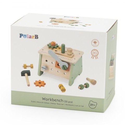 VIGA PolarB Mini Warsztat 2w1 Skrzynka z Narzędziami Zestaw Drewniany Viga Toys VIGA PolarB Mini Warsztat 2w1 Skrzynka z Narzędziami Zestaw Drewniany Viga Toys