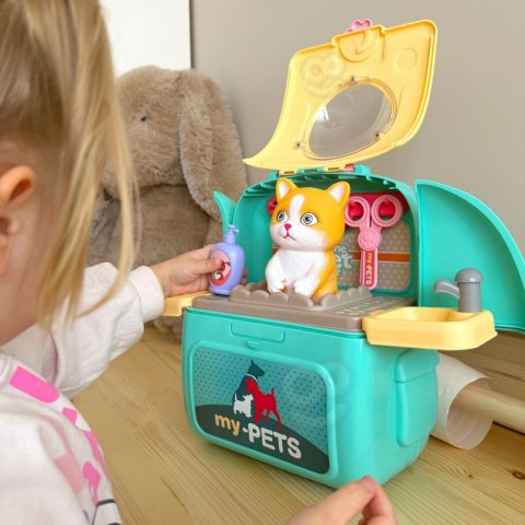 WOOPIE Kotek Przenośny Salon Piękoności 2w1 w Plecaku Transporter Woopie