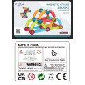 WOOPIE Magnetyczne Klocki Konstrukcyjne Edukacyjne 52 el. Woopie