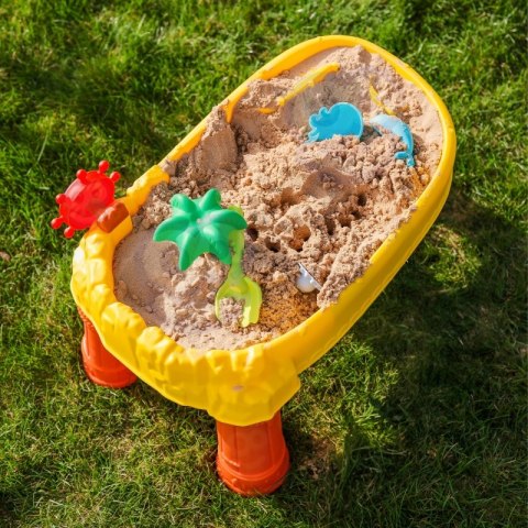 WOOPIE Stolik Wodny 2w1 Piaskownica Statek Piracki 8 akc. Woopie