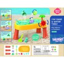 WOOPIE Stolik Wodny 2w1 Piaskownica Statek Piracki 8 akc. Woopie