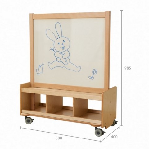 Dwustronna Tablica Kredowa i Magnetyczna Do Pisania Masterkidz Masterkidz