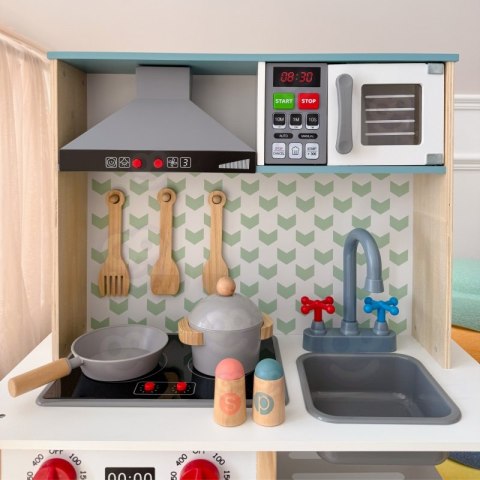 TOOKY TOY Duża Drewniana Kuchnia dla Dzieci 10 el. FSC Tooky Toy