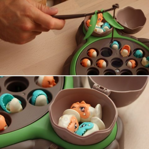 WOOPIE Gra Łowienie Dinozaurów Rybek 2 Wędki Woopie