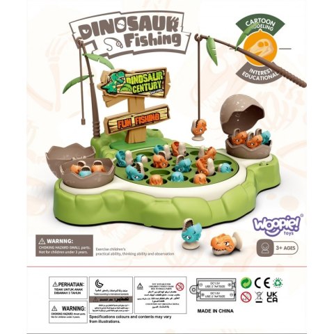 WOOPIE Gra Łowienie Dinozaurów Rybek 2 Wędki Woopie
