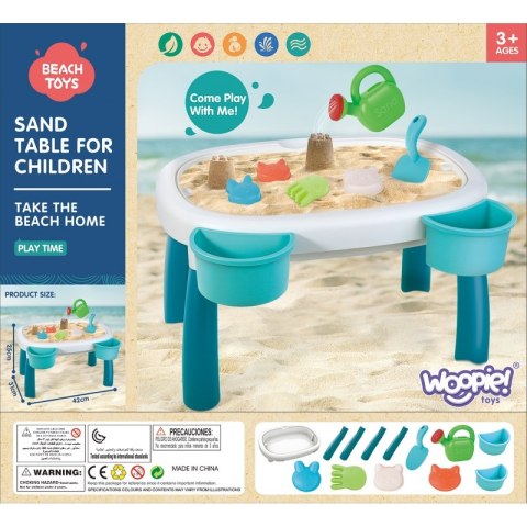WOOPIE Stolik Wodny 2w1 Piaskownica 7 el. Woopie